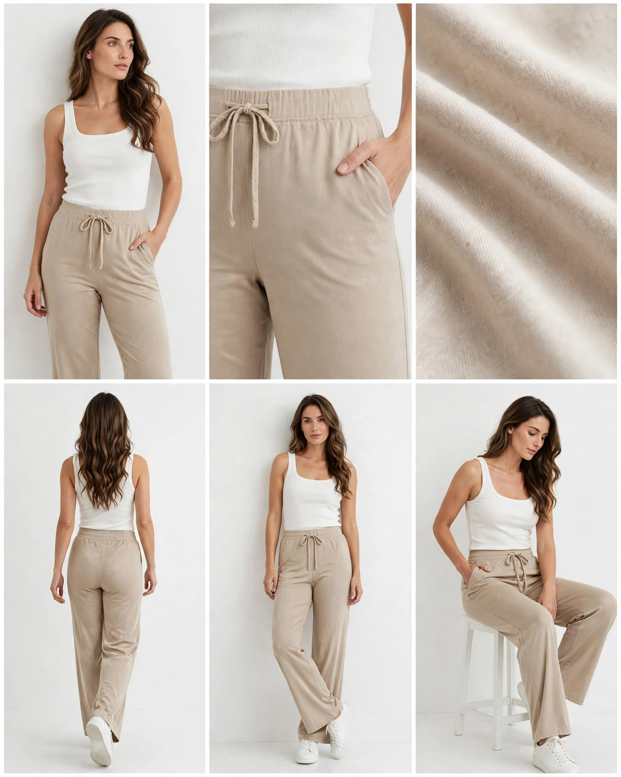 Pack de 4 pantalones Palazzo
